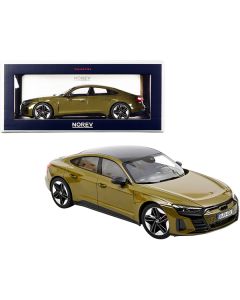 2021 Audi RS E-Tron GT Olive Green Metallic with Carbon Top 1/18 Diecast Model Car by Norev