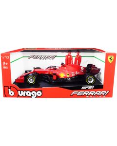 Ferrari SF21 #16 Charles Leclerc Formula One F1 Car "Ferrari Racing" Series 1/18 Diecast Model Car by Bburago