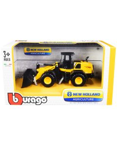 New Holland W170D Wheel Loader Yellow and Black "New Holland Agriculture" Series 1/50 Diecast Model by Bburago