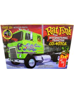 Skill 3 Model Kit International Transtar CO-4070A Truck Tractor Hauler "Rat Fink" 1/25 Scale Model by AMT