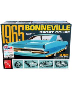 Skill 2 Model Kit 1965 Pontiac Bonneville Sport Coupe 3-in-1 Kit 1/25 Scale Model by AMT