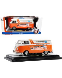 1960 Volkswagen Delivery Van "EMPI" Orange and Cream Limited Edition to 7000 pieces Worldwide 1/24 Diecast Model by M2 Machines