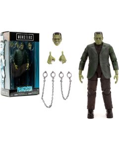 Frankenstein 7" Moveable Figurine with Chains and Alternate Head and Hands "Universal Monsters" Series by Jada