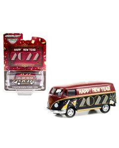 Volkswagen Panel Van "Happy New Year 2022" "Hobby Exclusive" 1/64 Diecast Model by Greenlight