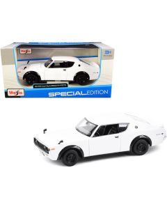 1973 Nissan Skyline 2000GT-R (KPGC110) White "Special Edition" Series 1/24 Diecast Model Car by Maisto