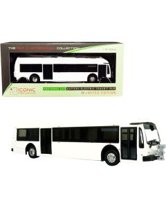 Proterra ZX5 Battery-Electric Transit Bus Blank White "The Bus & Motorcoach Collection" 1/87 (HO) Diecast Model by Iconic Replicas