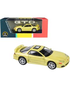 Mitsubishi 3000GT GTO with Sunroof Martinique Yellow Pearl 1/64 Diecast Model Car by Paragon