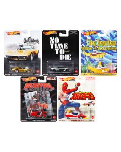 "Retro Entertainment 2021" 5 piece Set Diecast Model Cars by Hot Wheels