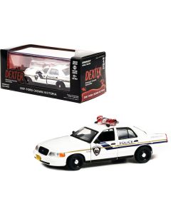 2001 Ford Crown Victoria Police Interceptor White "Pembroke Pines Police" "Dexter" (2006-2013) TV Series 1/43 Diecast Model Car by Greenlight