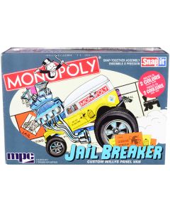 Skill 1 Snap Model Kit Custom Willys Panel Van Jail Breaker "Monopoly" 1/25 Scale Model by MPC