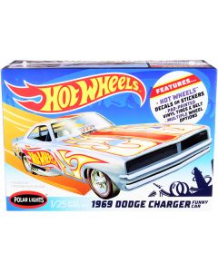 Skill 2 Model Kit 1969 Dodge Charger Funny Car "Hot Wheels" 1/25 Scale Model by Polar Lights