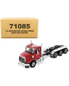 Western Star 49X SBFA Tridem Day Cab Heavy-Haul Truck Tractor Viper Red "Transport Series" 1/50 Diecast Model by Diecast Masters