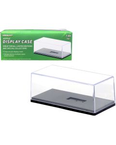 Collectible Acrylic Display Show Case with Black Plastic Base for 1/64 Scale Model Cars by Greenlight