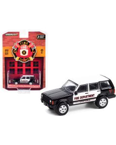 2000 Jeep Cherokee Black and White "Scottdale Fire Department" (Pennsylvania) "Fire & Rescue" Series 2 1/64 Diecast Model Car by Greenlight