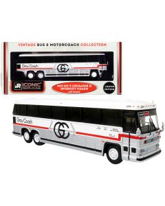 1980 MCI MC-9 Crusader II Intercity Coach Bus "Toronto - Guelph" Ontario (Canada) "Gray Coach" "Vintage Bus & Motorcoach Collection" 1/87 (HO) Diecast Model by Iconic Replicas