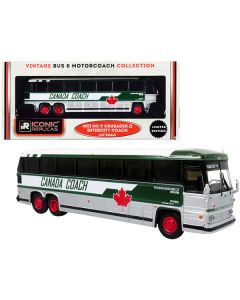 1980 MCI MC-9 Crusader II Intercity Coach Bus "Hamilton via 8" "Canada Coach" "Vintage Bus & Motorcoach Collection" 1/87 (HO) Diecast Model by Iconic Replicas