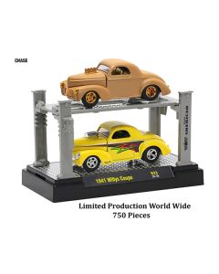 "Auto Lifts" Set of 6 pieces Series 23 Limited Edition to 6050 pieces Worldwide 1/64 Diecast Model Cars by M2 Machines