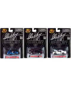 "Carroll Shelby 50th Anniversary" 3 piece Set 2022 Release 1/64 Diecast Model Cars by Shelby Collectibles