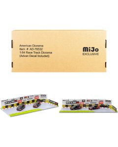 "Race Track Advan" Diorama with Decals for 1/64 Scale Models by American Diorama