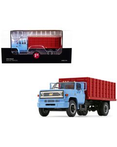 1970s Chevrolet C65 Grain Truck with Corn Load Baby Blue and Red 1/34 Diecast Model by First Gear