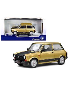 1980 Autobianchi A112 Abarth Bronze Metallic with Matt Black Hood 1/18 Diecast Model Car by Solido