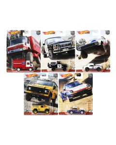 "Wild Terrain" 5 piece Set "Car Culture" Series Diecast Model Cars by Hot Wheels