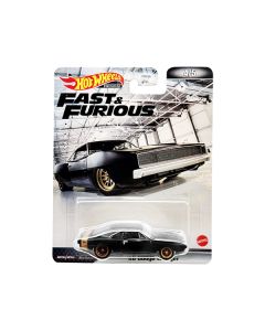 1968 Dodge Charger R/T Matt Black with Gold Tail Stripe "Fast & Furious" Series Diecast Model Car by Hot Wheels