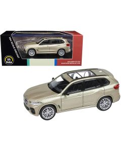 2018 BMW X5 G05 with Sunroof Sunstone Gold Metallic 1/64 Diecast Model Car by Paragon Models