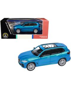 2018 BMW X5 G05 with Sunroof Atlantis Blue Metallic 1/64 Diecast Model Car by Paragon Models