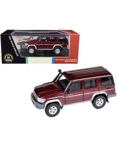 2014 Toyota Land Cruiser 76 Merlot Red Metallic 1/64 Diecast Model Car by Paragon Models