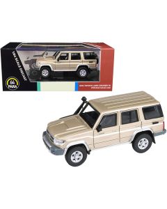 2014 Toyota Land Cruiser 76 Vintage Gold Metallic 1/64 Diecast Model Car by Paragon Models