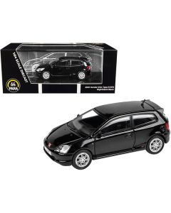 2001 Honda Civic Type R EP3 Nighthawk Black 1/64 Diecast Model Car by Paragon Models