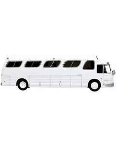 1966 GM PD4107 "Buffalo" Coach Bus Blank White "Vintage Bus & Motorcoach Collection" 1/87 Diecast Model by Iconic Replicas