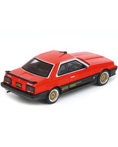 Nissan Skyline 2000 RS-X Turbo (DR30) RHD (Right Hand Drive) Red and Black 1/64 Diecast Model Car by Inno Models