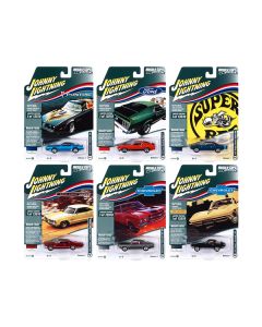 "Muscle Cars USA" 2022 Set B of 6 pieces Release 1 1/64 Diecast Model Cars by Johnny Lightning