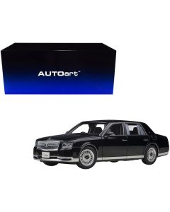 Toyota Century with Curtains RHD (Right Hand Drive) Black Special Edition 1/18 Model Car by Autoart