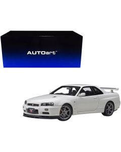 Nissan Skyline GT-R (R34) V-Spec II RHD (Right Hand Drive) White Pearl 1/18 Model Car by Autoart