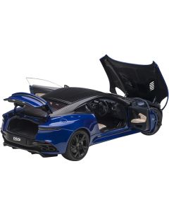 Aston Martin DBS Superleggera RHD (Right Hand Drive) Zaffre Blue Metallic with Carbon Top and Carbon Accents 1/18 Model Car by Autoart