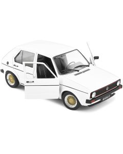 1983 Volkswagen Golf L Custom White with Gold Wheels 1/18 Diecast Model Car by Solido