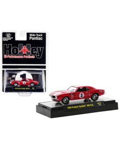 1968 Pontiac Firebird 400 H.O. #1 Carousel Red with White Stripes "Holley" Limited Edition to 5500 pieces Worldwide 1/64 Diecast Model Car by M2 Machines