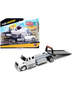 International DuraStar Flatbed Truck White "Elite Transport" Series 1/64 Diecast Model by Maisto