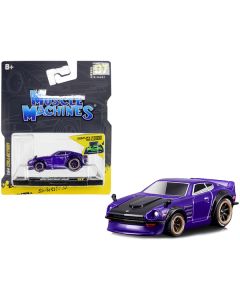 1972 Datsun 240Z Purple with Dark Gray Hood 1/64 Diecast Model Car by Muscle Machines