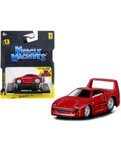 Ferrari F40 Red 1/64 Diecast Model Car by Muscle Machines