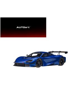 Mclaren 720S GT3 Azure Blue Metallic 1/18 Model Car by Autoart