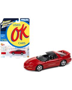 1997 Pontiac Firebird T/A Trans Am WS6 Bright Red with Matt Black Top "OK Used Cars" Series Limited Edition to 18056 pieces Worldwide 1/64 Diecast Model Car by Johnny Lightning