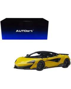 Mclaren 600LT Sicilian Yellow and Carbon 1/18 Model Car by Autoart