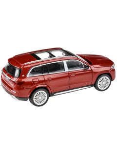 2020 Mercedes-Maybach GLS 600 with Sunroof Red Metallic 1/64 Diecast Model Car by Paragon