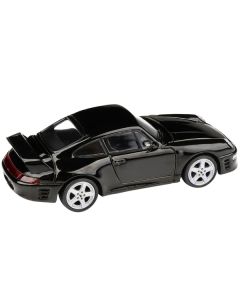 1995 RUF CTR2 Black 1/64 Diecast Model Car by Paragon