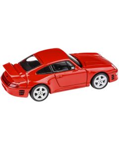 1995 RUF CTR2 Guards Red 1/64 Diecast Model Car by Paragon