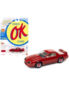 1991 Chevrolet Camaro Z28 1LE Bright Red "OK Used Cars" Series Limited Edition to 18056 pieces Worldwide 1/64 Diecast Model Car by Johnny Lightning